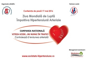 Evolutia prevalentei hipertensiunii arteriale in Romania, discutata de Ziua Mondiala de Lupta impotriva Hipertensiunii