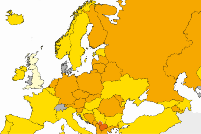 Intensitatea activitatii gripale s-a redus in toata Europa