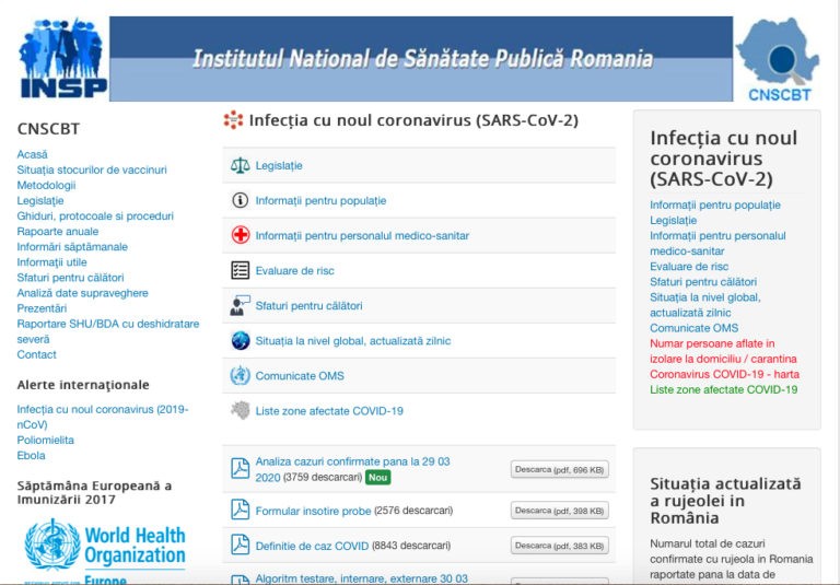 INSP: 12 ţări pe lista „zonelor roşii” pentru care este necesară carantina instituționalizată