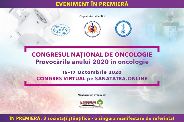 Eveniment în premieră: Congresul Național de Oncologie, în format virtual, în perioada 15-17 octombrie