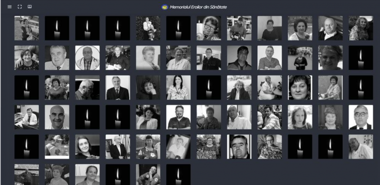 Memorialul Eroilor din Sănătate – un proiect al Federației Solidaritatea Sanitară