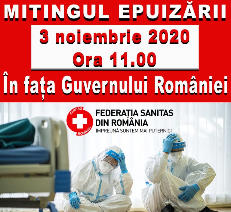 Federația Sanitas pichetează mâine Guvernul României