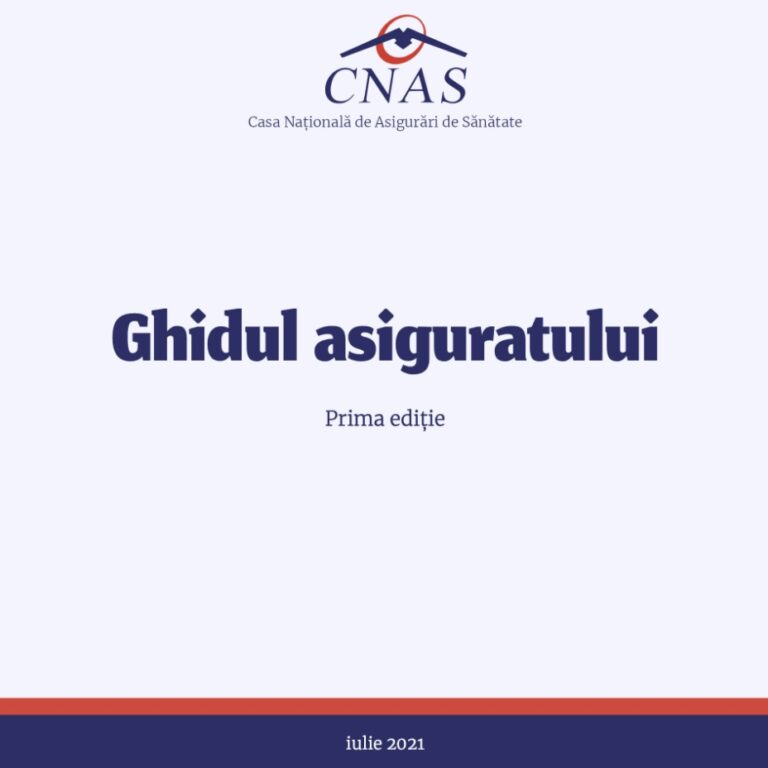 CNAS a lansat ”Ghidul asiguratului”