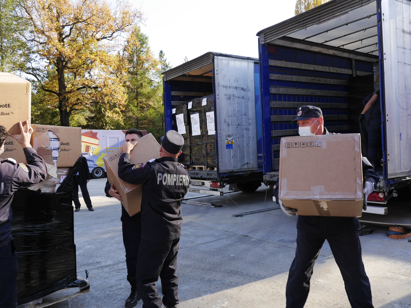 Franța a donat României 13 tone de materiale sanitare, prin Mecanismul European de Protecție Civilă