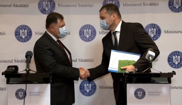 Prof. dr. Alexandru Rafila a preluat mandatul de ministru al Sănătății de la ministrul interimar Cseke Attila