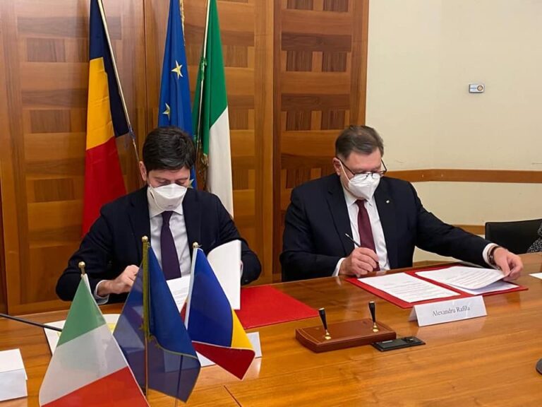 Memorandum în Sănătate pentru dezvoltarea relaţiilor de colaborare între România şi Italia