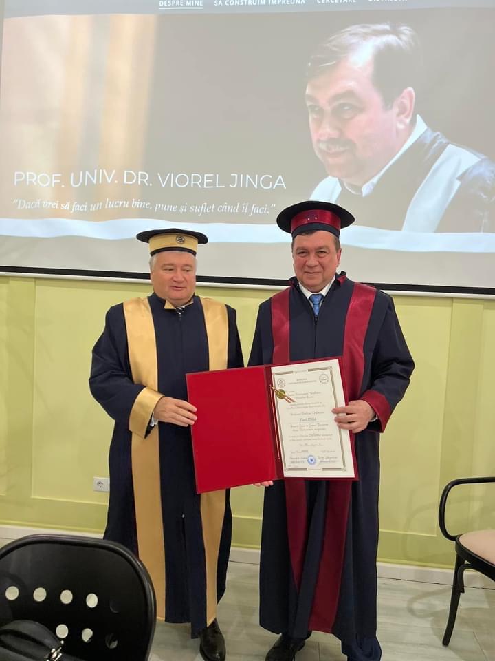 Oradea: Titlul „Doctor Honoris Causa”, acordat rectorului UMF „Carol Davila” din Bucureşti, prof. univ. dr. Viorel Jinga