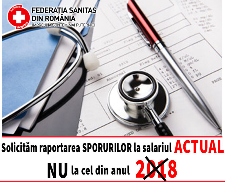 Sanitas: Detaliile de care ar trebui să țină cont o viitoare lege a salarizării și calculării sporurilor în Sănătate