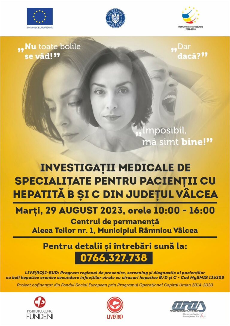 Vâlcea: Cele mai multe cazuri de pacienți cu virusul hepatitic B și C din Oltenia
