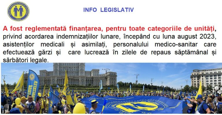 “Solidaritatea Sanitară”: Cum se reglementează finanțarea pentru toate categoriile de unități în ceea ce privește influențele financiare determinate de acordarea indemnizațiilor lunare începând cu luna august