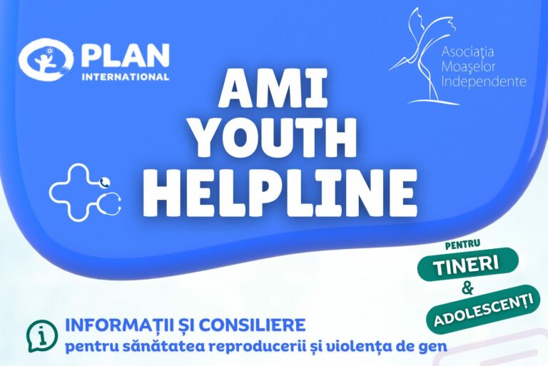Prima linie de asistență telefonică din România dedicată tinerilor și adolescenților pentru sănătatea sexuală, reproductivă și combaterea violenței de gen, lansată de Asociația Moașelor Independente