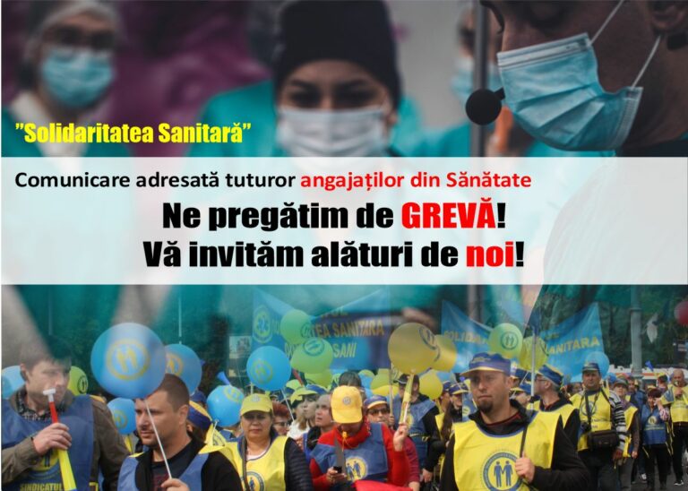 Grevă generală în Sănătate: Înțelegerea dintre Solidaritatea Sanitară și Sanitas nu a fost „încă” finalizată