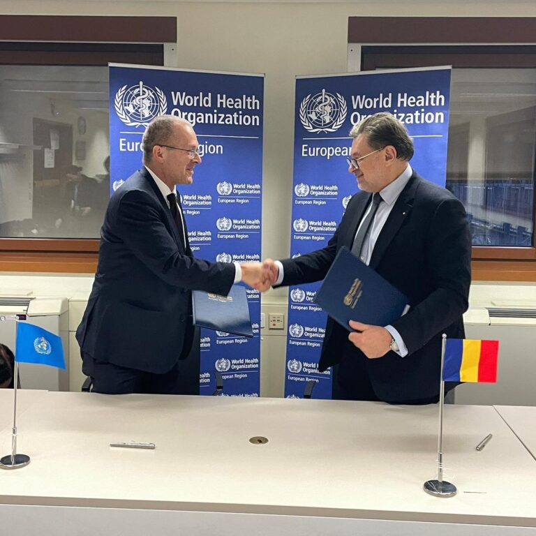 Nou acord bienal de colaborare între OMS și România