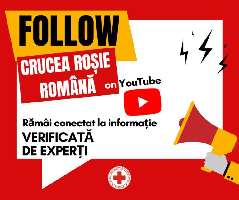 Crucea Roșie Română are un nou canal de YouTube
