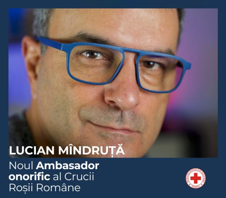 Lucian Mîndruță, noul ambasador onorific al Crucii Roșii