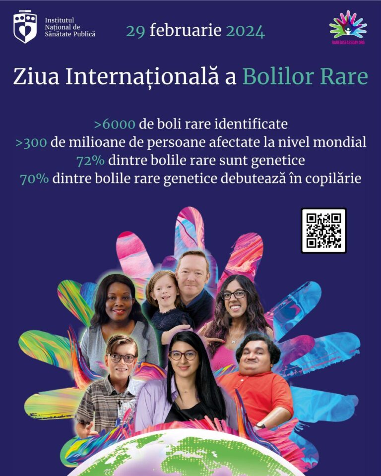 INSP: 29 februarie – Ziua Internațională a Bolilor Rare. În România, în evidențe se află doar 8.000 persoane cu boli rare dar se estimează că numărul real se apropie de un milion