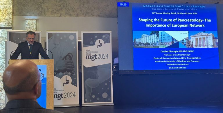 Gastroenterolog român, prof. dr. Cristian Gheorghe, membru de onoare al Societății Maghiare de Gastroenterologie