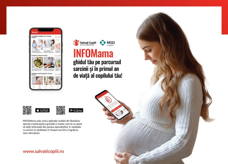 Salvați Copiii a lansat INFOMama, aplicația mobilă pentru gravide și mame