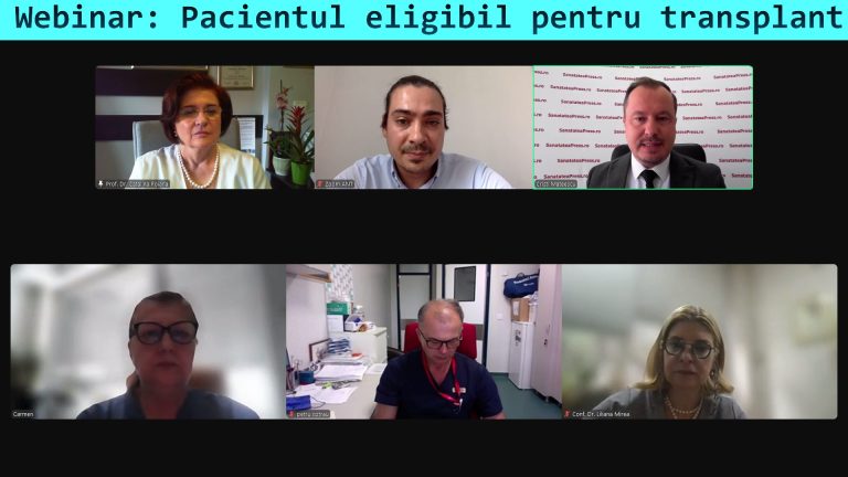 Webinarul „Pacientul eligibil pentru transplant”, organizat de Agenția Națională de Transplant: Peste 1.000 de medici înscriși