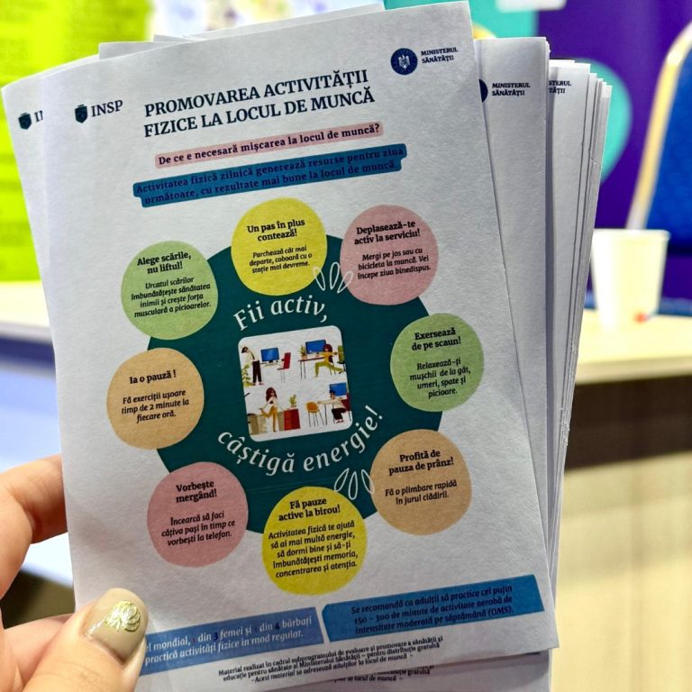 INSP subliniază legătura dintre stilul de viață și riscul de boli cardiovasculare de Ziua Mondială a Inimii
