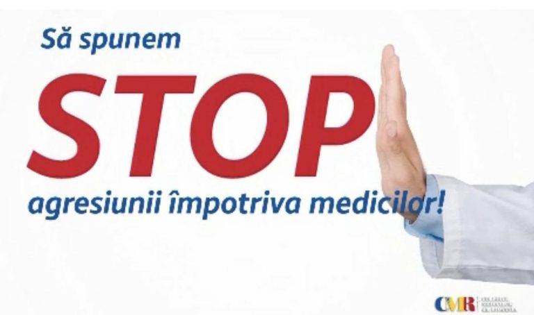 „Violența Nu Vindecă! Să spunem STOP agresiunii împotriva medicilor!”, campanie lansată de Colegiul Medicilor din România
