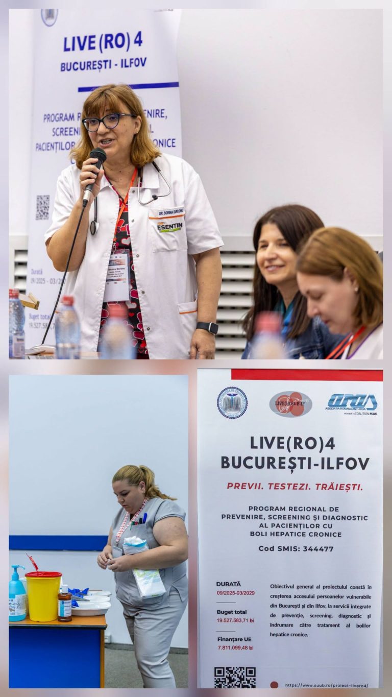 SUUB și ARAS au testat peste 800 de persoane pentru hepatită în regiunea București-Ilfov