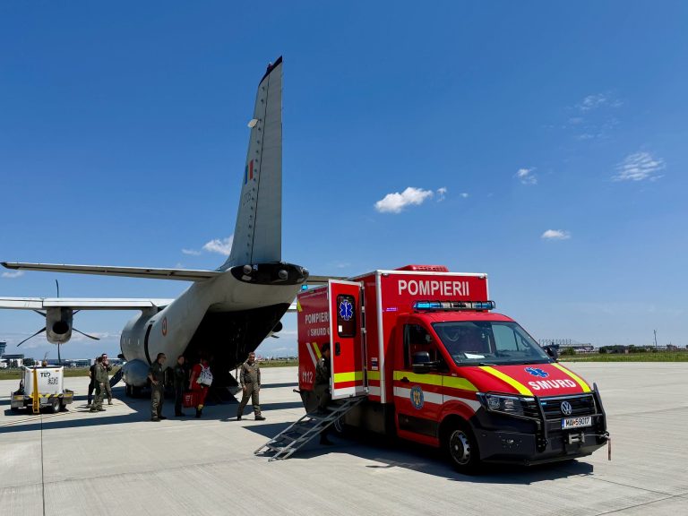 Transfer medical internațional pentru doi pacienți cu arsuri severe către centre specializate din Belgia și Germania