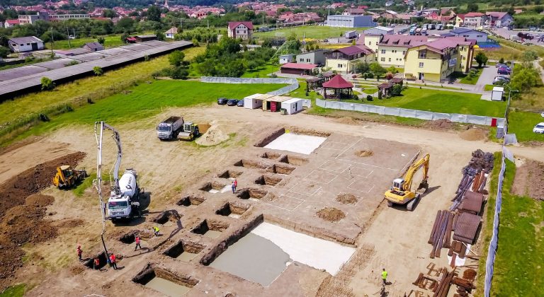 Lucrările la viitorul Spital de îngrijiri paliative din Săliște avansează odată cu turnarea fundației, anunță CJ Sibiu